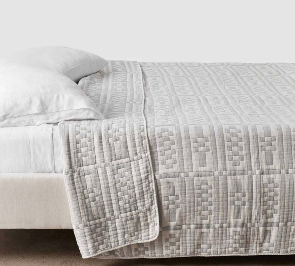 The Citizenry Alegria Organic Cotton Quilted Bed Blanket King/Cal-King